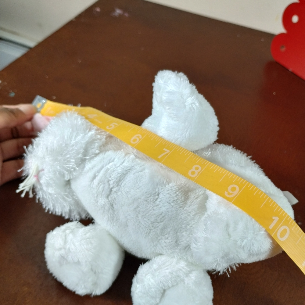 ✓Ganz Webkinz #HM078 WHITE BUNNY RABBIT Plush Stuffed Animal Toy (no code) - Picture 4 of 12